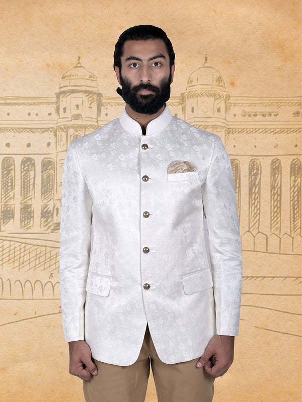 white jodhpuri suits for men