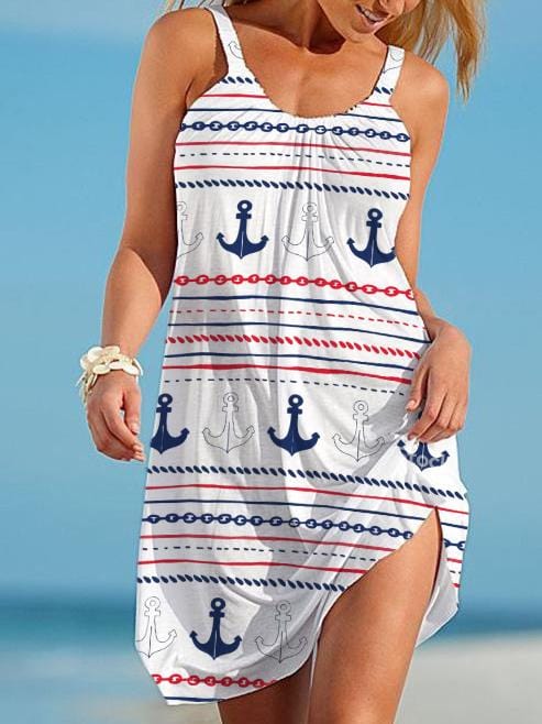 printed beach dress