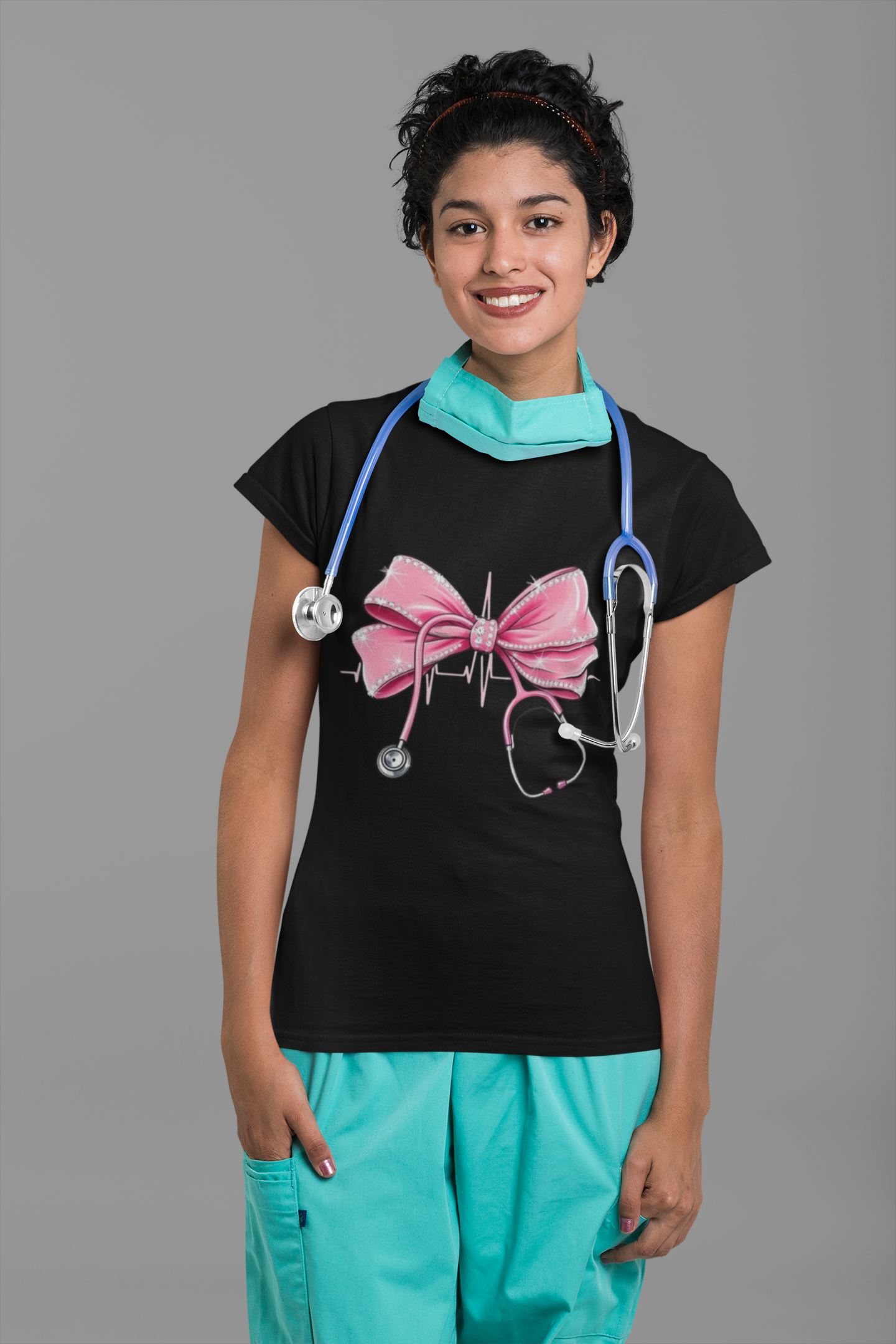 Coquette Nurse DTF Transfer – Ready to Press for Medical Professionals & Healthcare Workers!