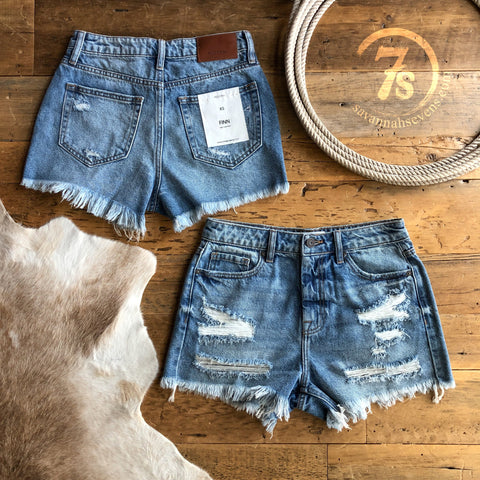 The Swayzi denim shorts