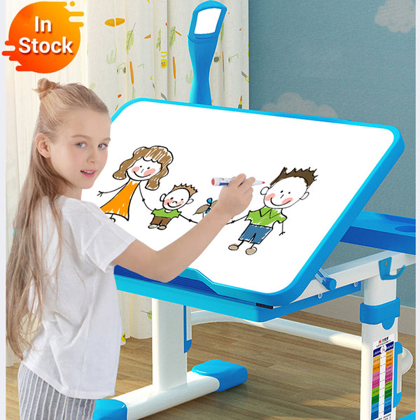 Kbnpro Multifunctional Kid Study Table Children Homework Desk Ergonomi