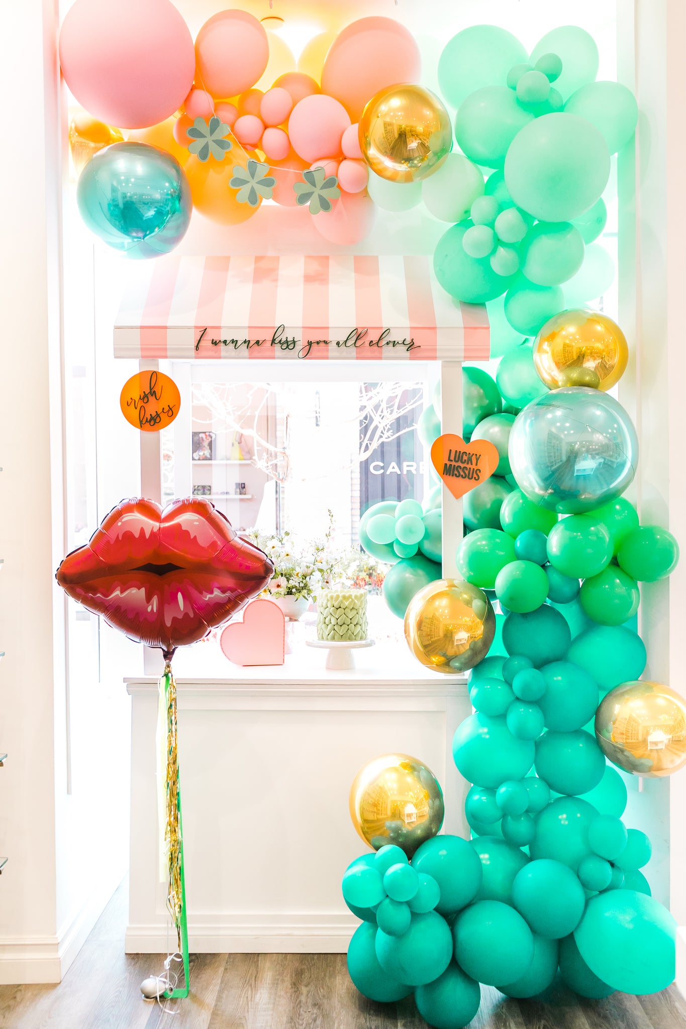 St. Patrick's Day Kissing Booth party idea