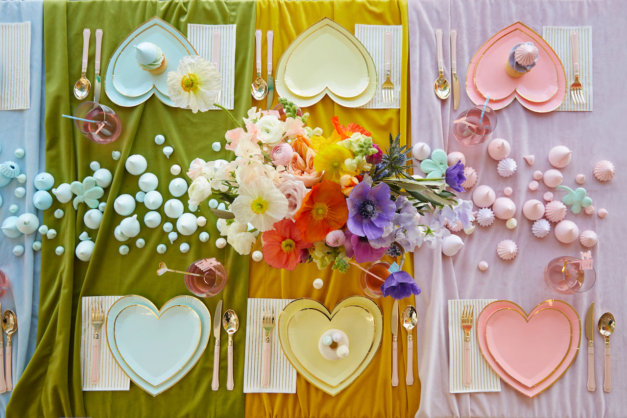 Rainbow themed St. Patrick's Day party table