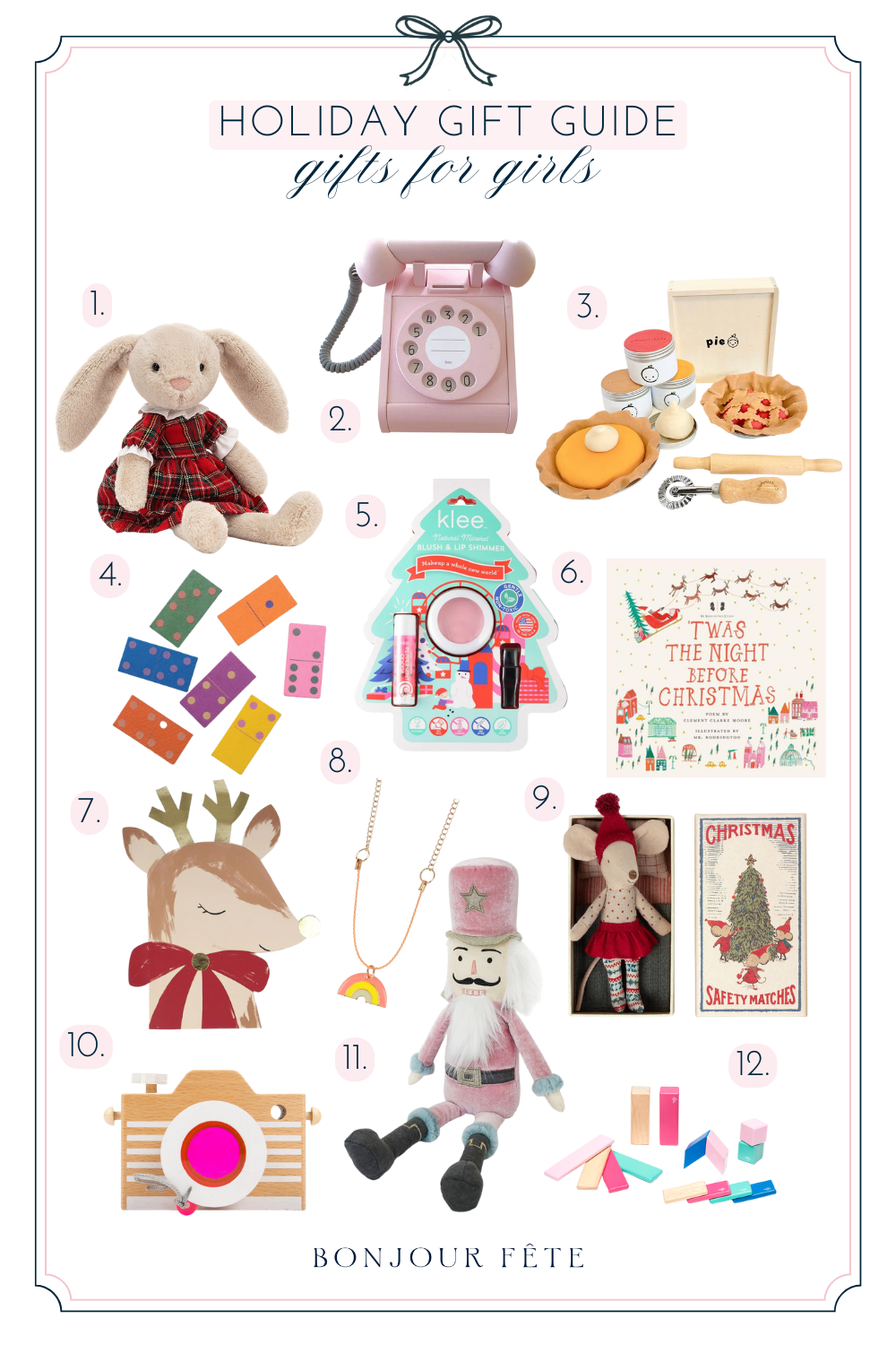 Holiday gift guide for girls.