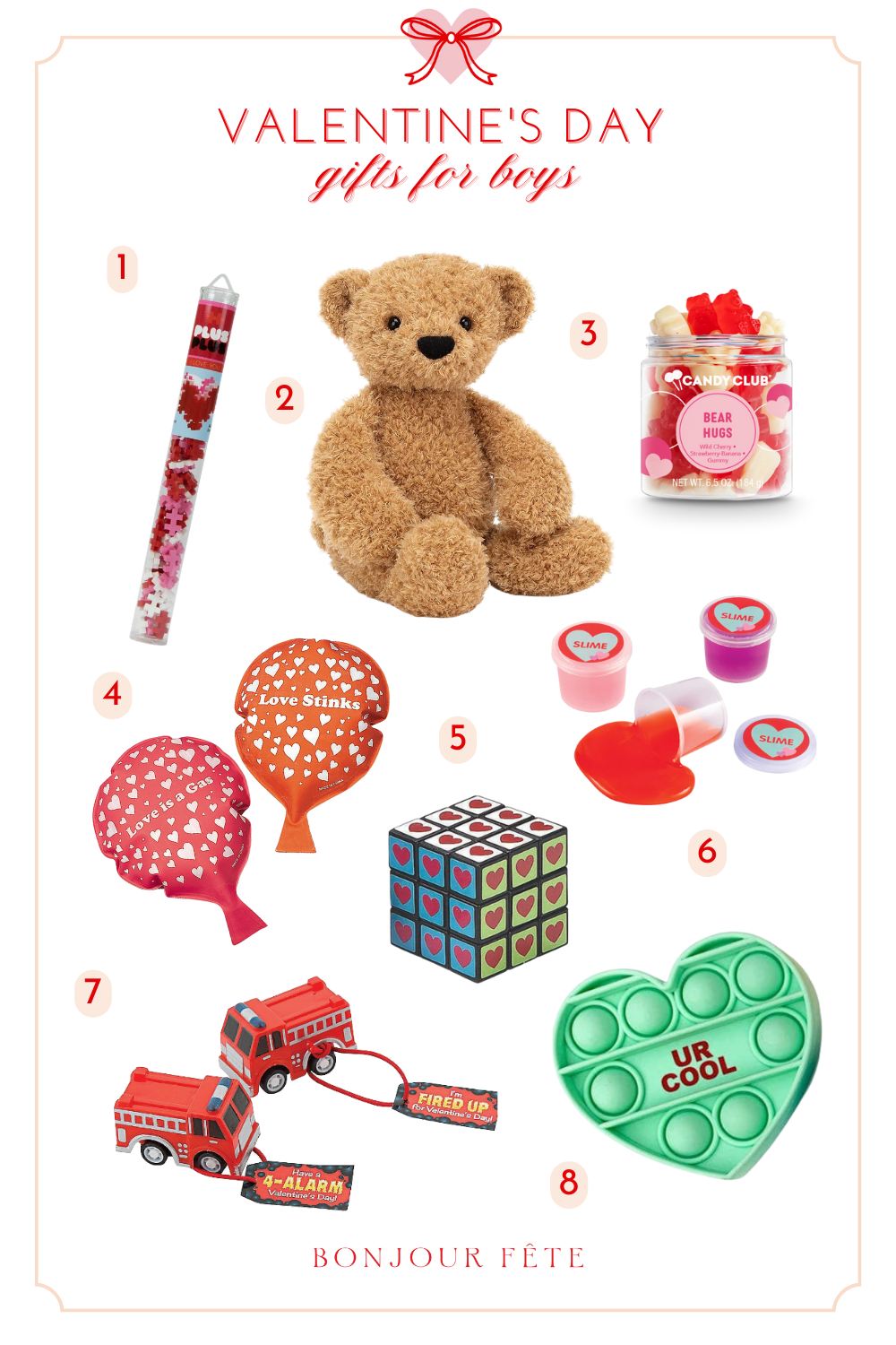 Valentine's Day gifts for boys.