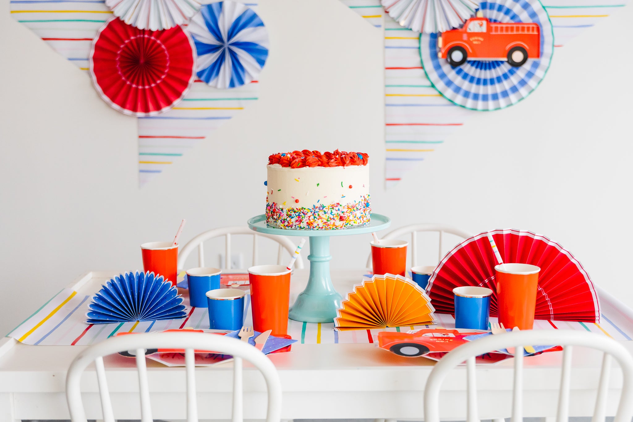 Fire truck themed birthday party ideas for boys 