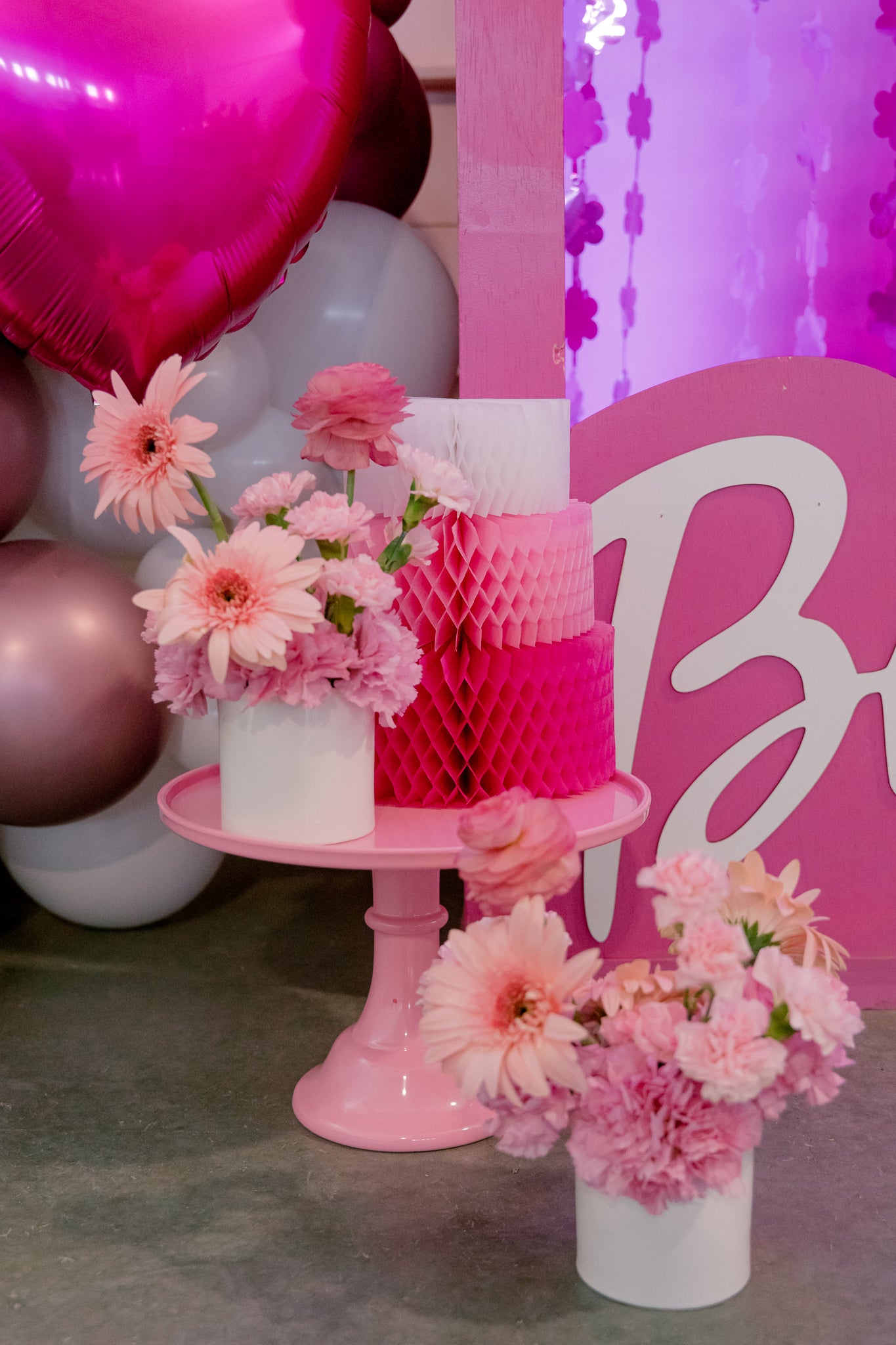 Barbie birthday party decorations.