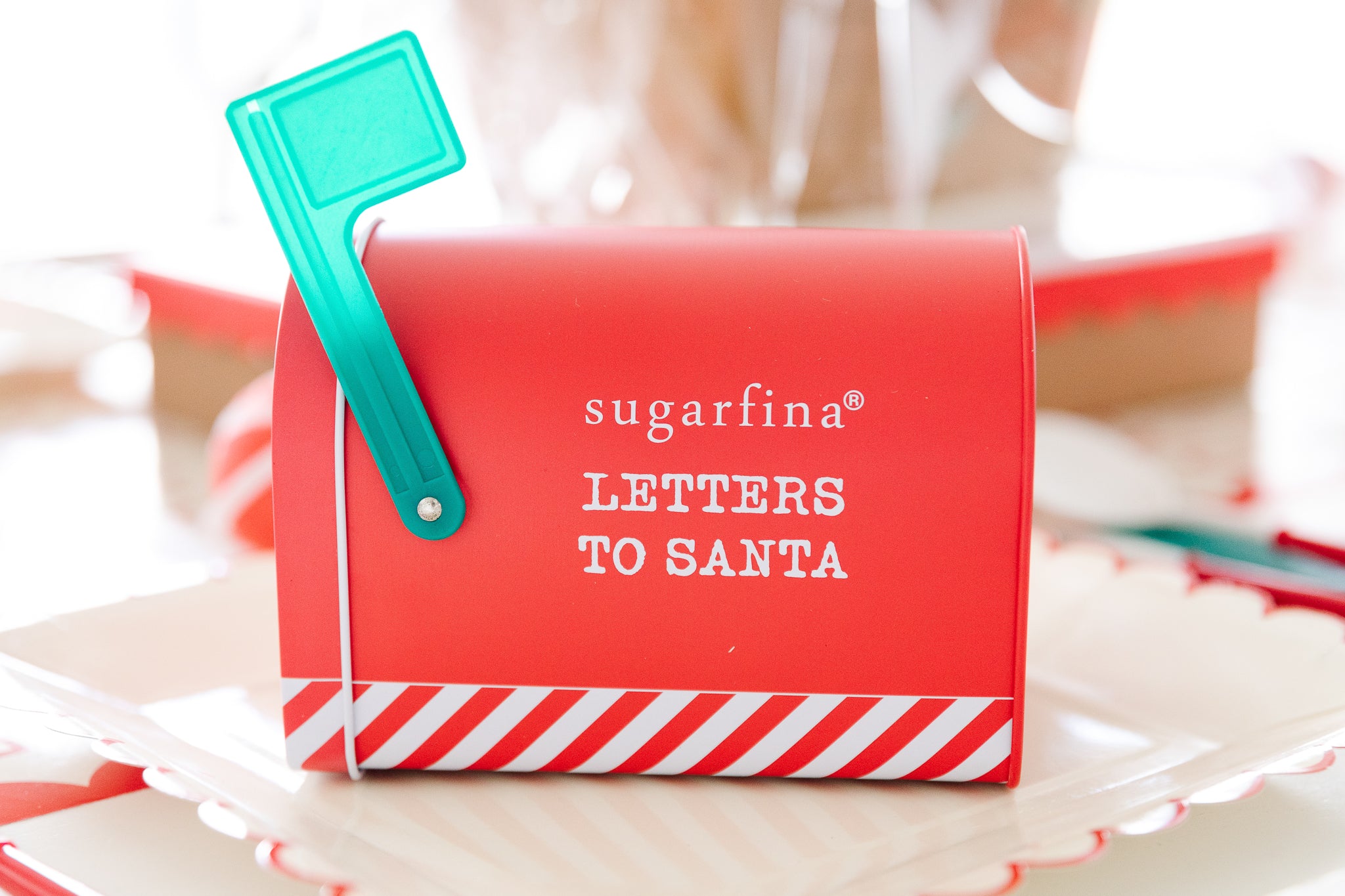 Letters to Santa treat mailbox for kid's Christmas party.