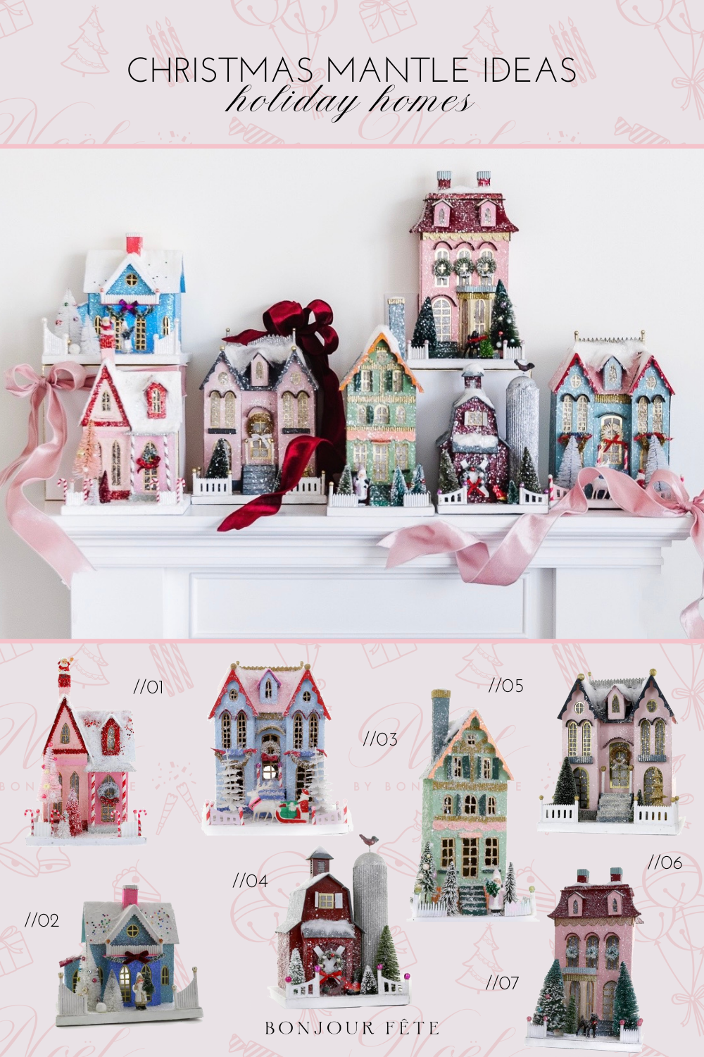 Cute Christmas houses to incorporate into your holiday village.