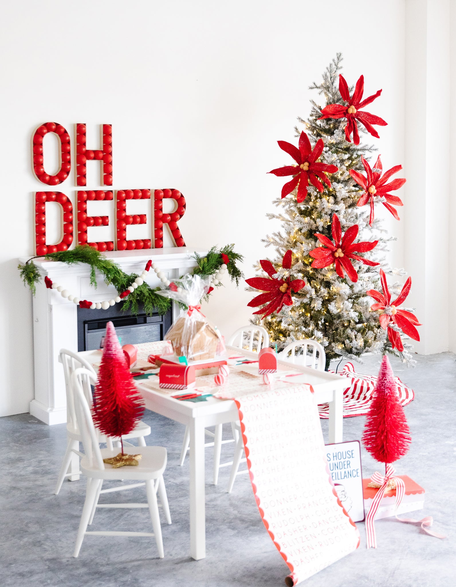 Red themed Christmas party ideas