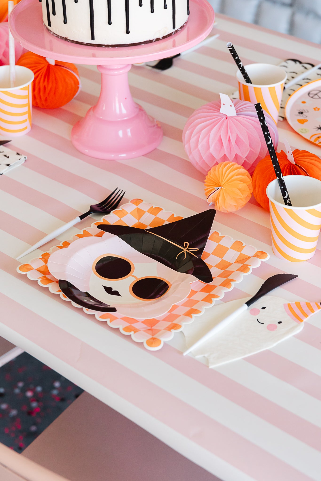 Pink Halloween party ideas