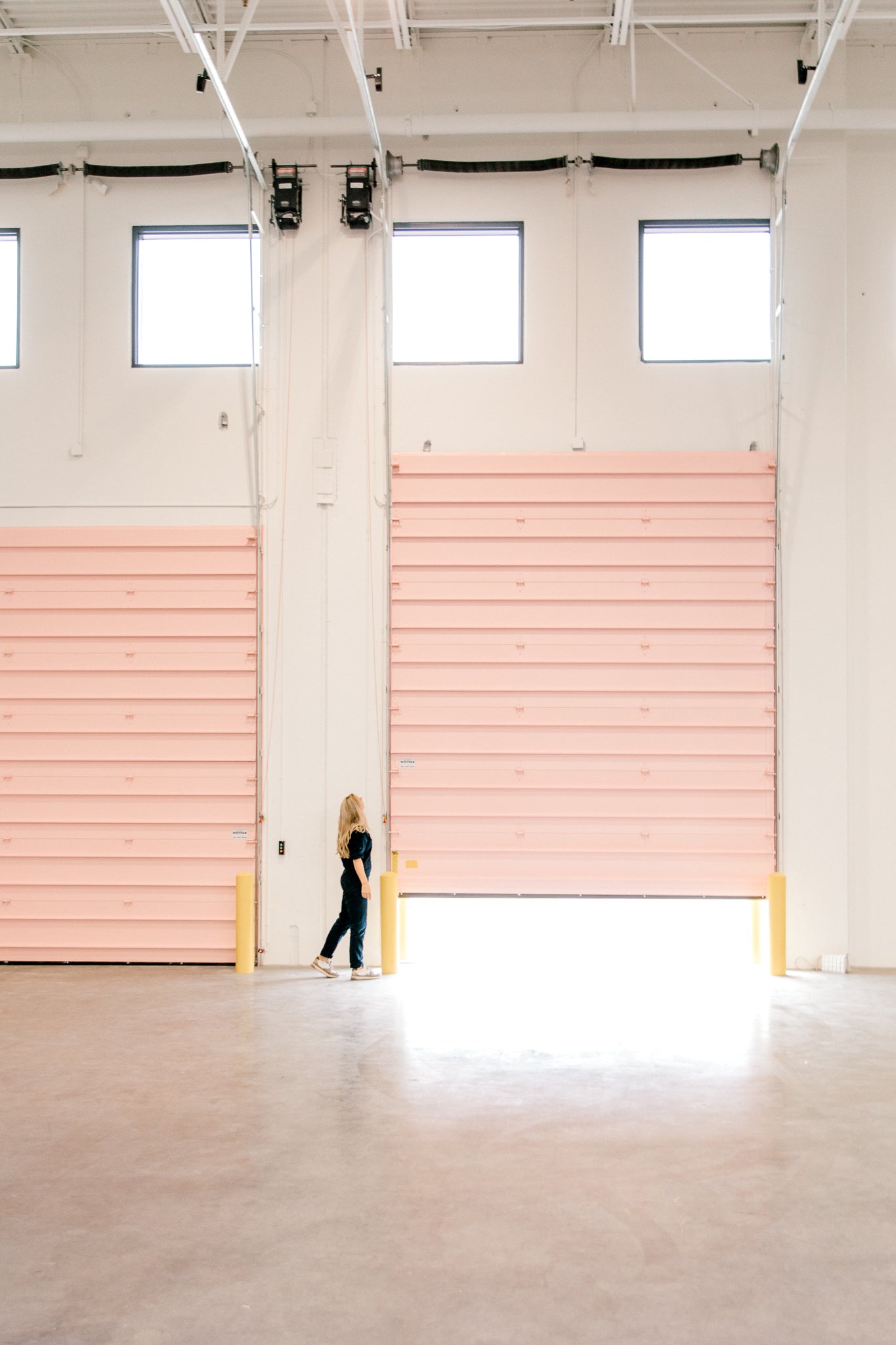 Bonjour Fete Warehouse Pink Garage Doors 