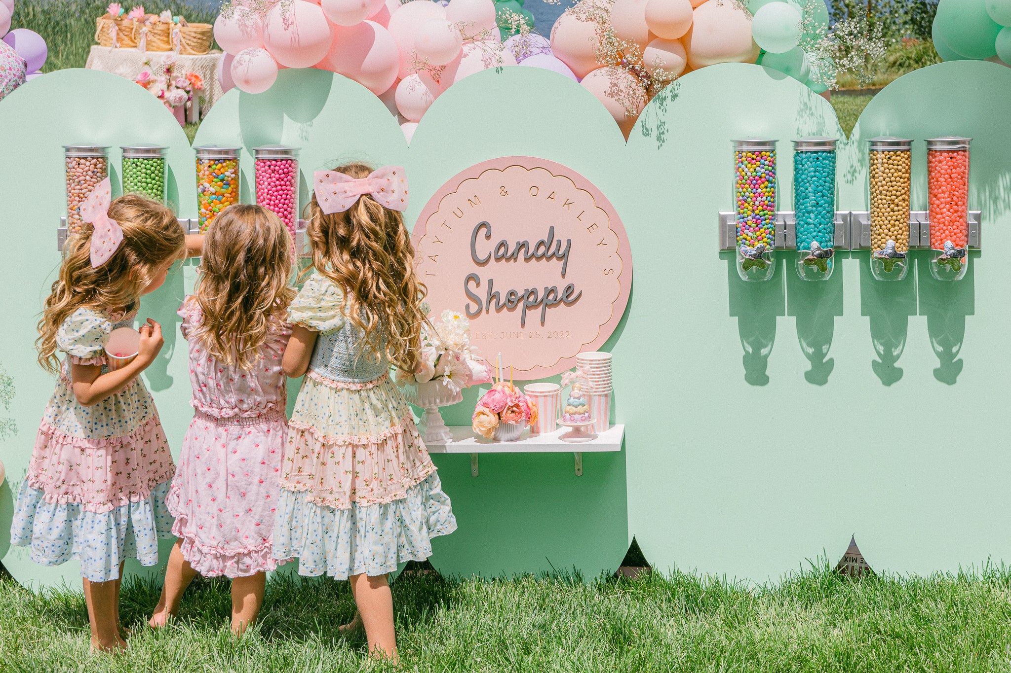 Mini candy shoppe used for a girl's Paris-themed birthday party.