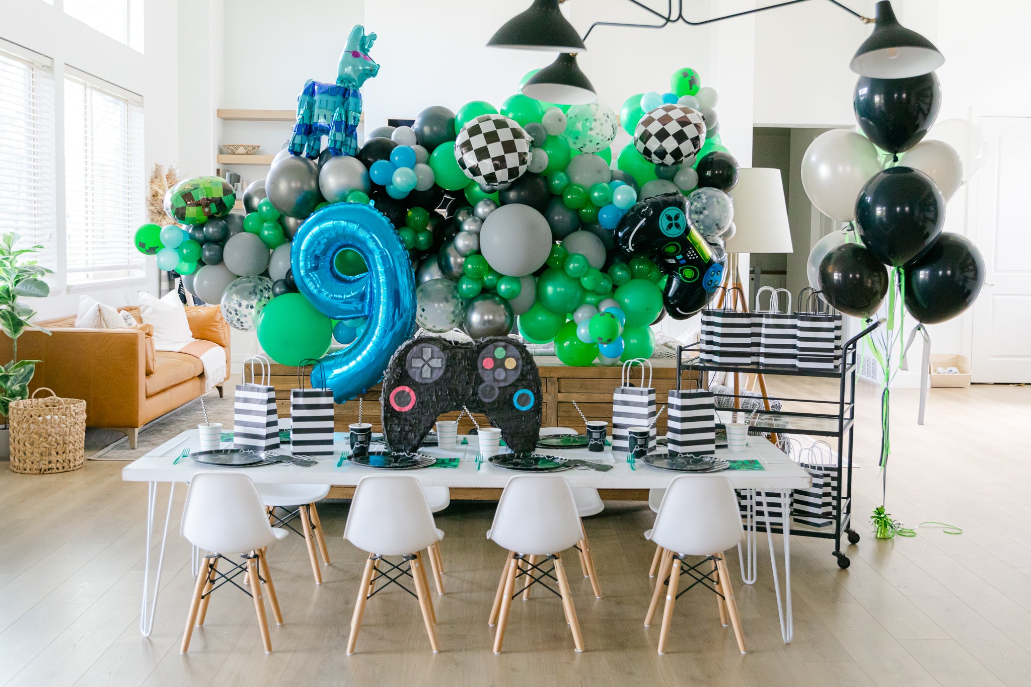 Video Game birthday party decoration ideas.