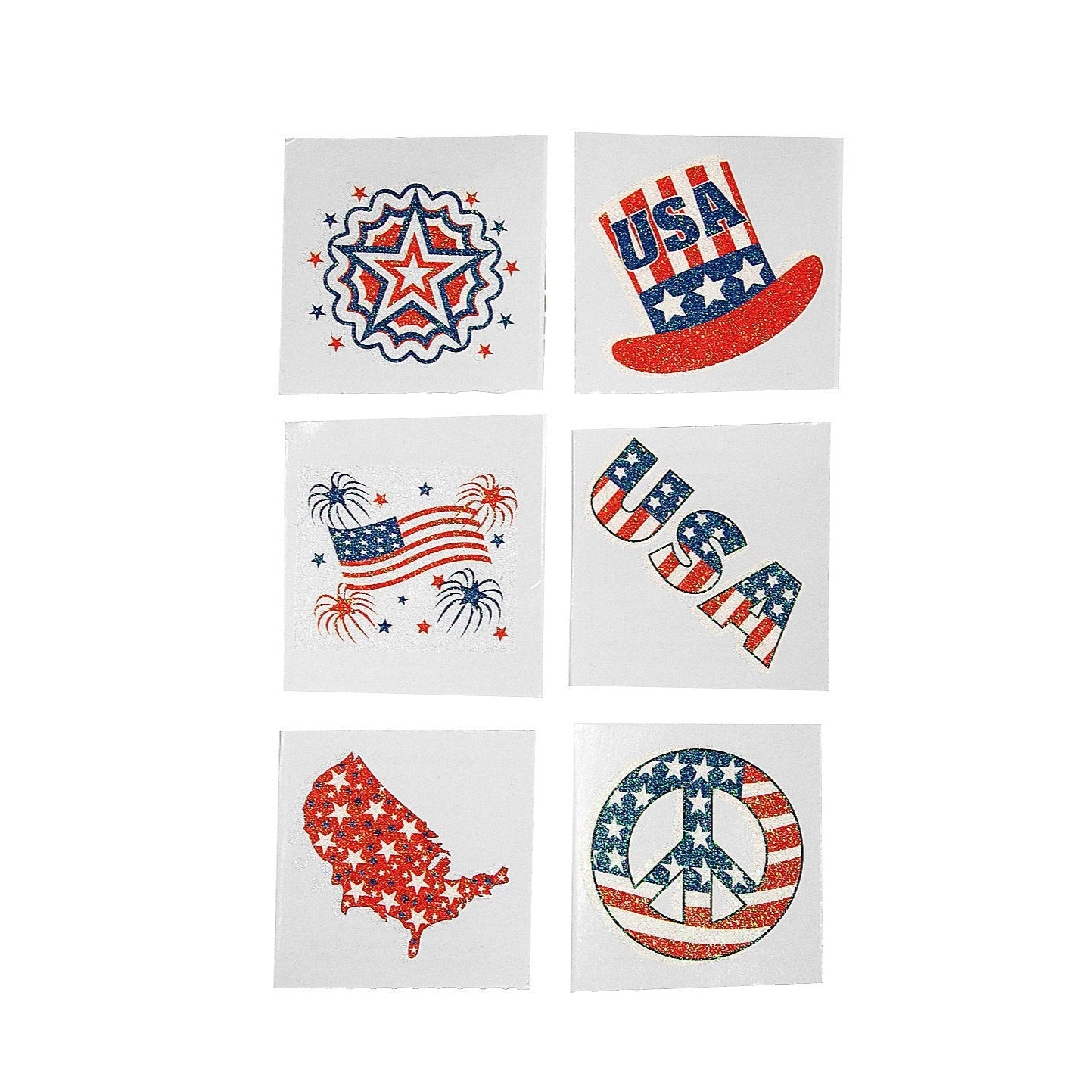 4th of July Party Pack  50 Tattoos Made in USA  Amazonin Beauty