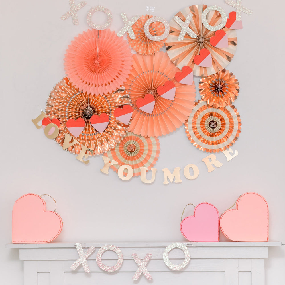 Heart Honeycomb Decorations - Meri Meri