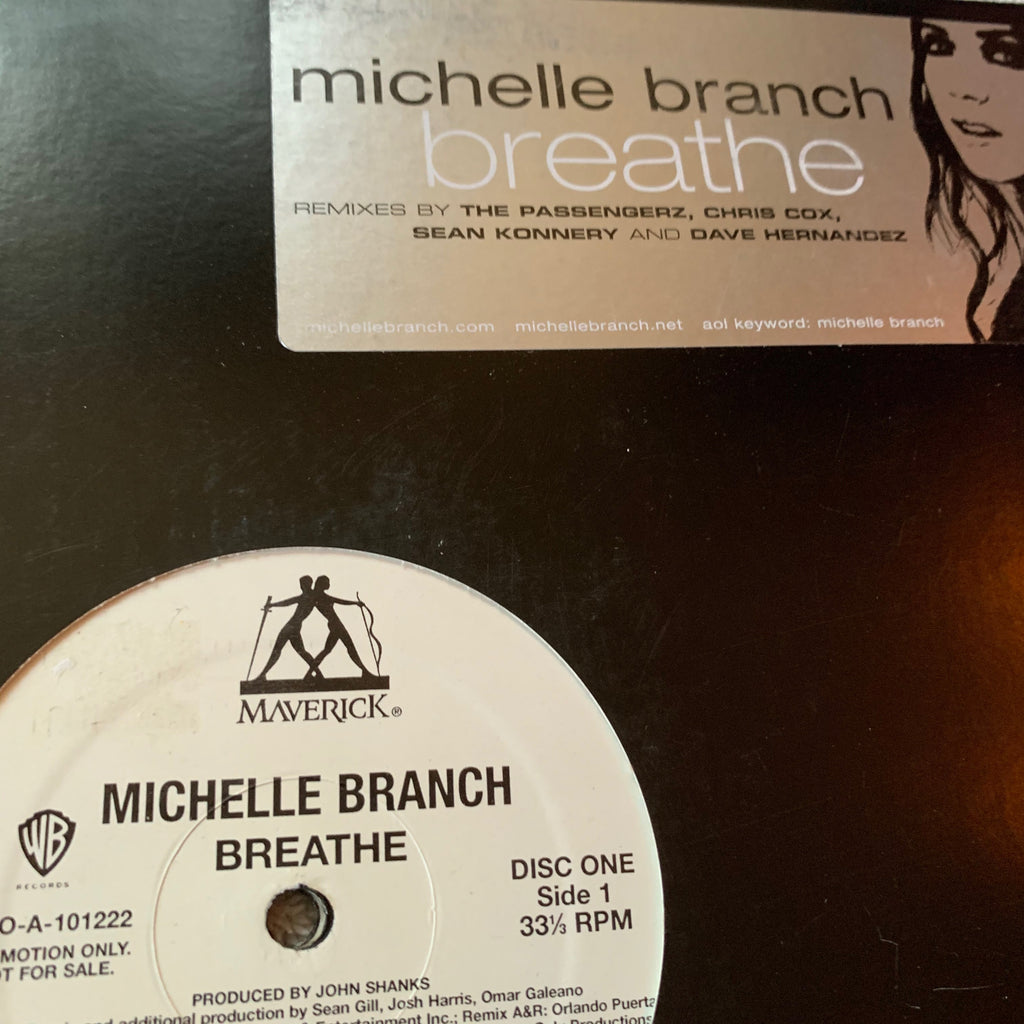 Michelle Branch Breathe 2xlp Promotional Remix Lp Vinyl Borderline Music