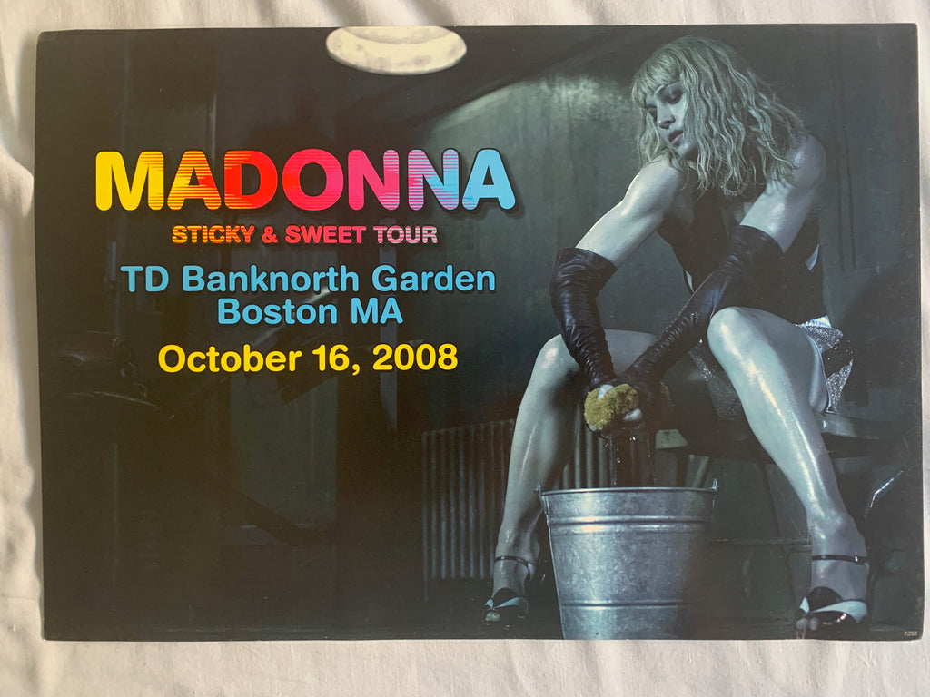 Madonna Boston Sticky & Sweet Numbered tour print 7 borderline MUSIC
