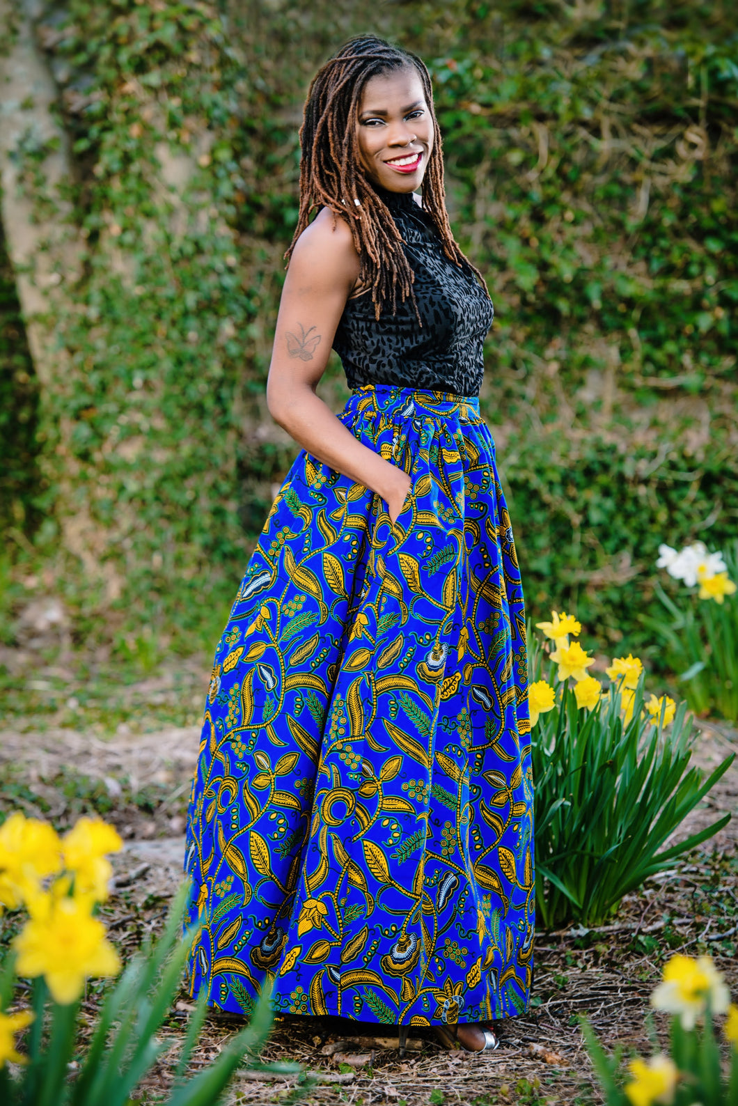 Adaeze African Print Skirt-2