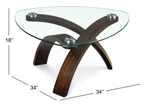 Allure T1396-65: Pie Shaped Cocktail Table
