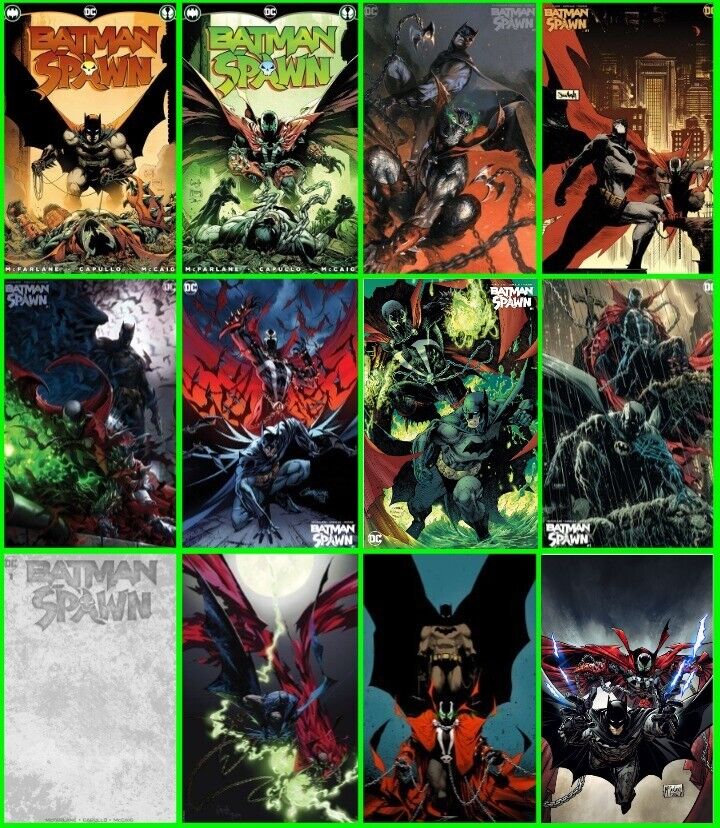 BATMAN SPAWN #1 SET OF 13 COVERS (MORE THAN $100 VALUE-OVER 25% OFF) – The  Joker's Child, Inc