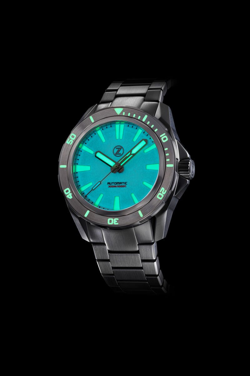 Swordfish V2 300m Diver Seiko NH35 Frost Full Lume – Zelos Watches