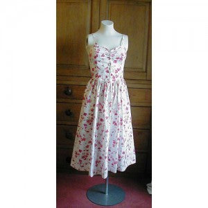 80s Laura Ashley summer print dress