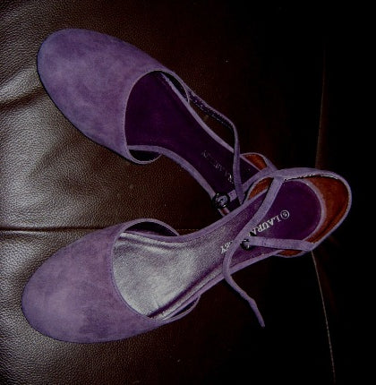 grape suede shoes