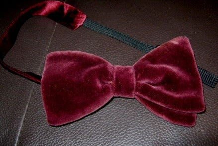 vintage velvet bow tie