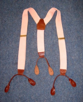 pink vintage button braces