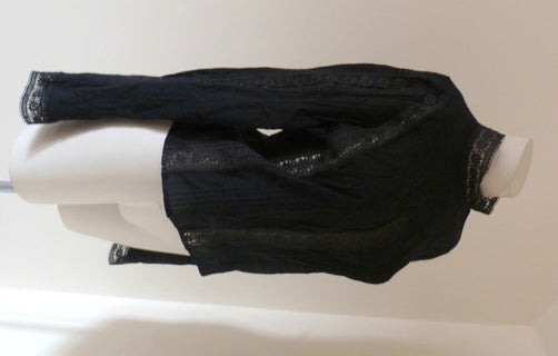 black victorian edwardian blouse