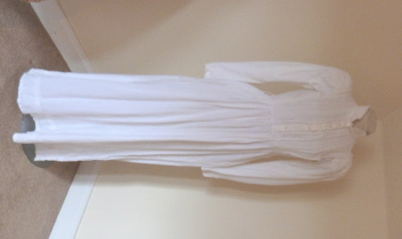 70s Laura Ashley white Edwardian maxi dress
