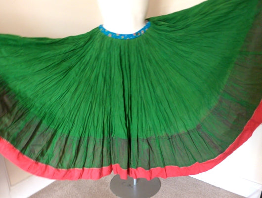 emerald green dirndl skirt