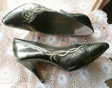 metallic shoes