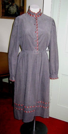 grey needlecord dress