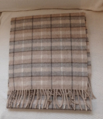 Lochcarron cashmere check scarf