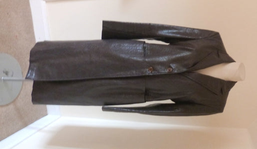 Karen Millen faux snakeskin coat 