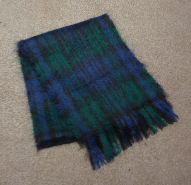 tartan mohair scarf