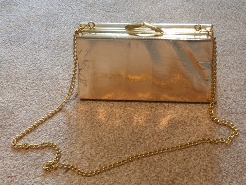 gold metallic bag