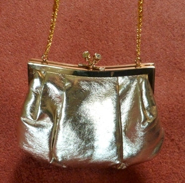 gold metallic bag