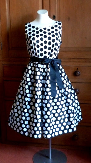 spotted rockabilly dress