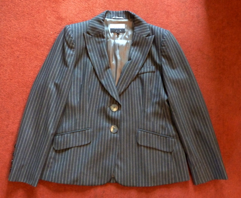 Jaeger grey pinstripe jacket