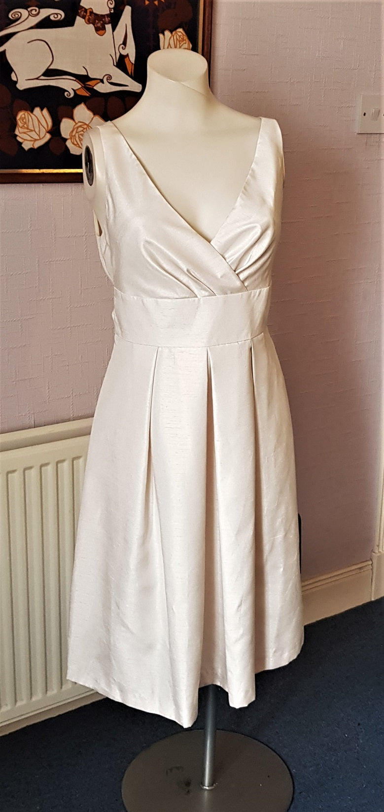 cream occasion dress