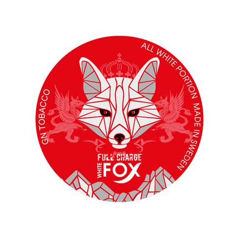 A tin of White Fox Full charge