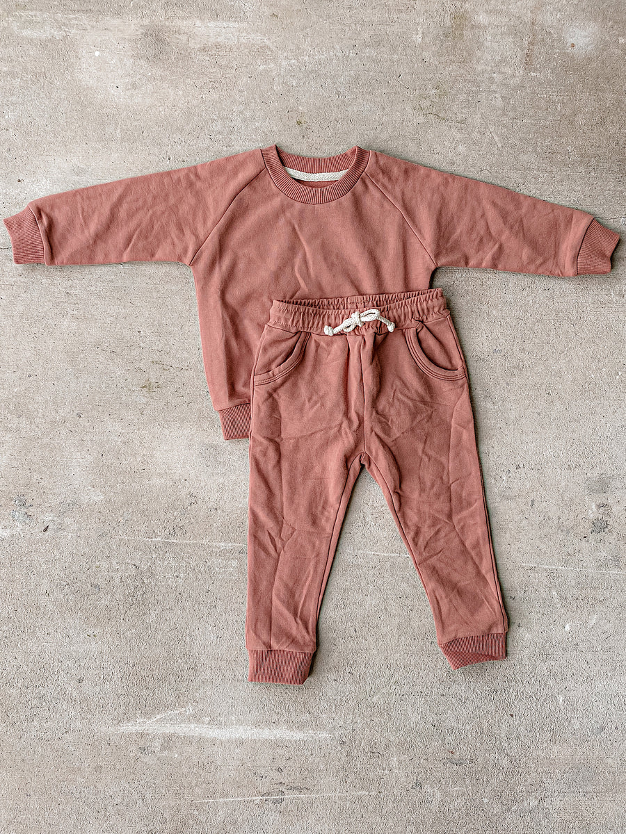 Kids Organic Cotton Sweatsuit Set Bash Baby Clothing