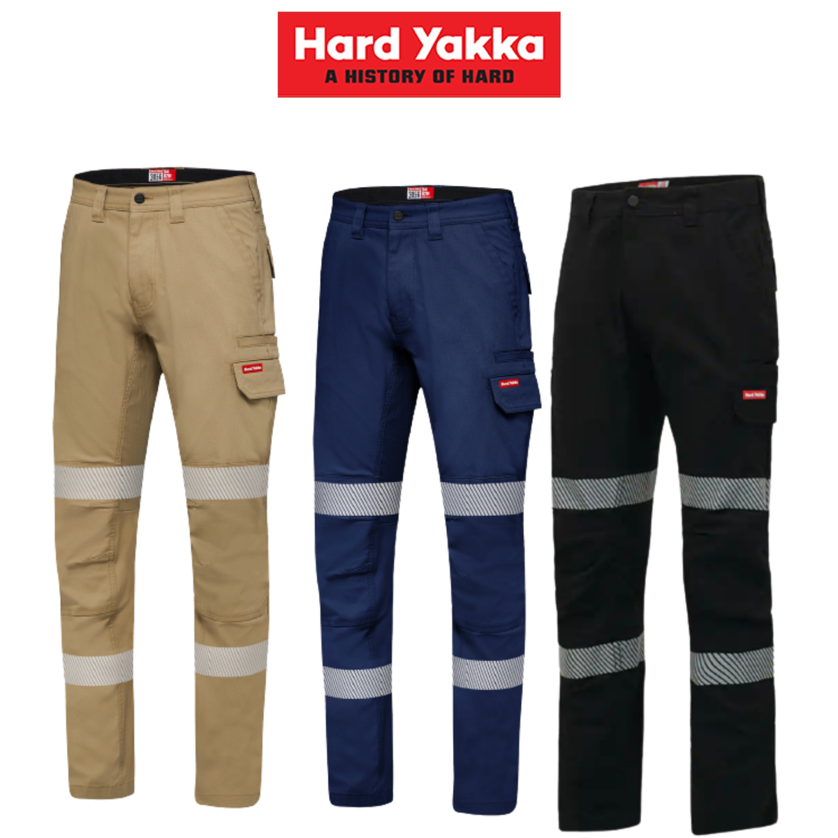 Hard Yakka 3056 Stretch Cargo Pant - Black