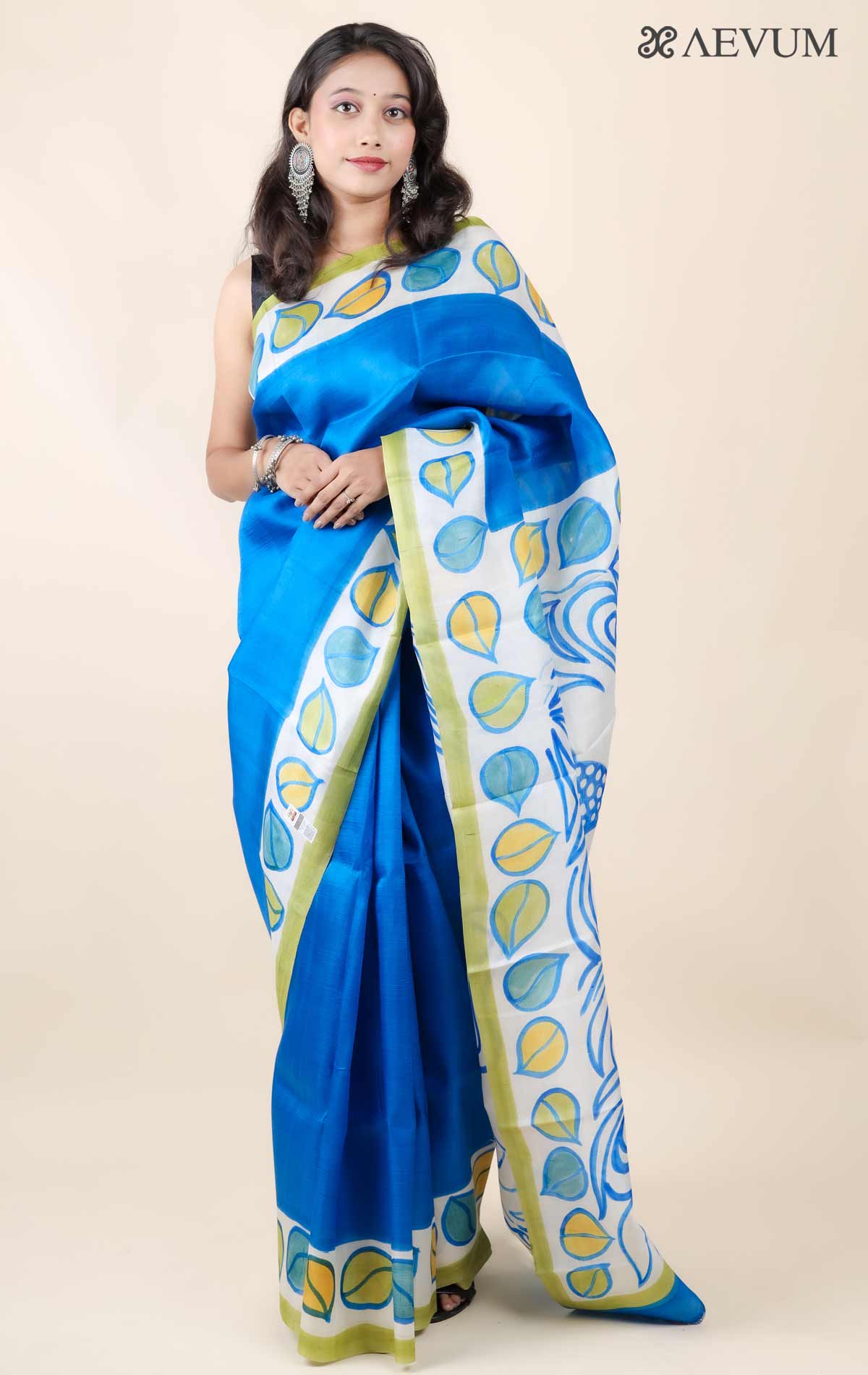 Discharge Printed Pure Silk Kota Saree 400 gms – Kalpana