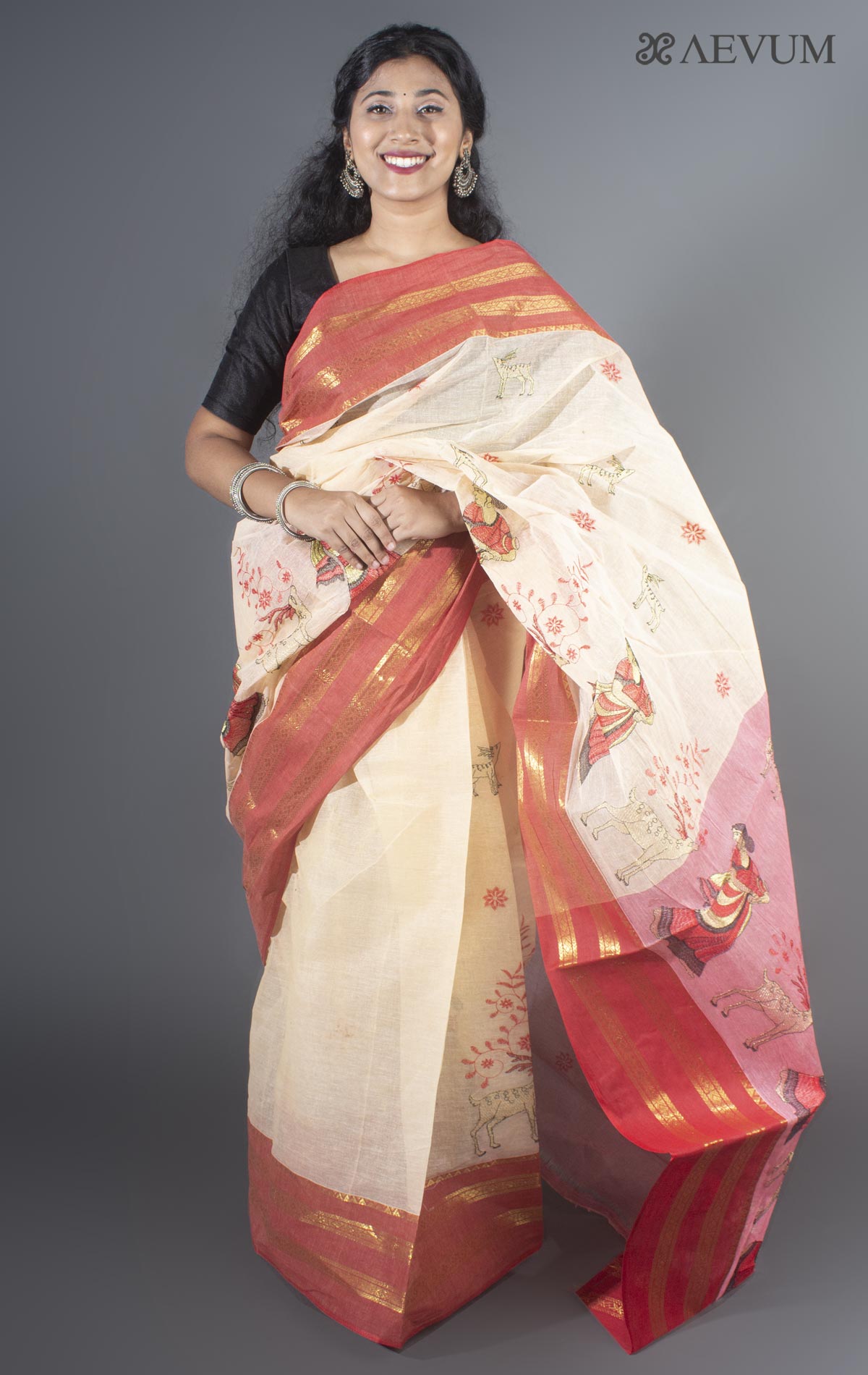 DipDiya Women Pure Cotton Woven Bengali Boysko Tant Saree (Blue) :  Amazon.in: Fashion
