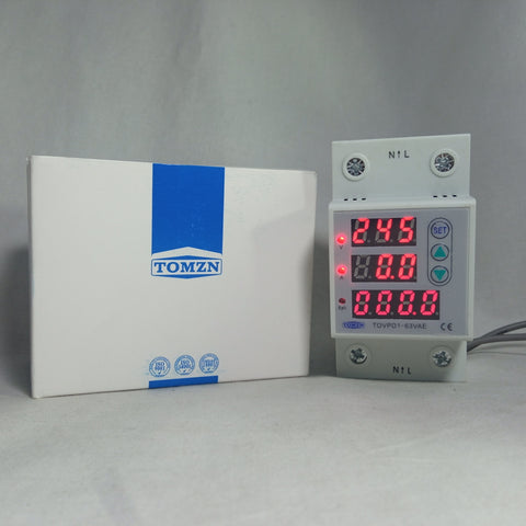 Din Rail Display Adjustable Over and Under Voltage Protective Device Relay in Pakistan