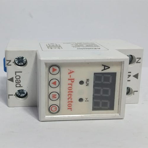 40A 230V Adjustable Ampere Over Protector Relay Breaker with Current Protection in Pakistan